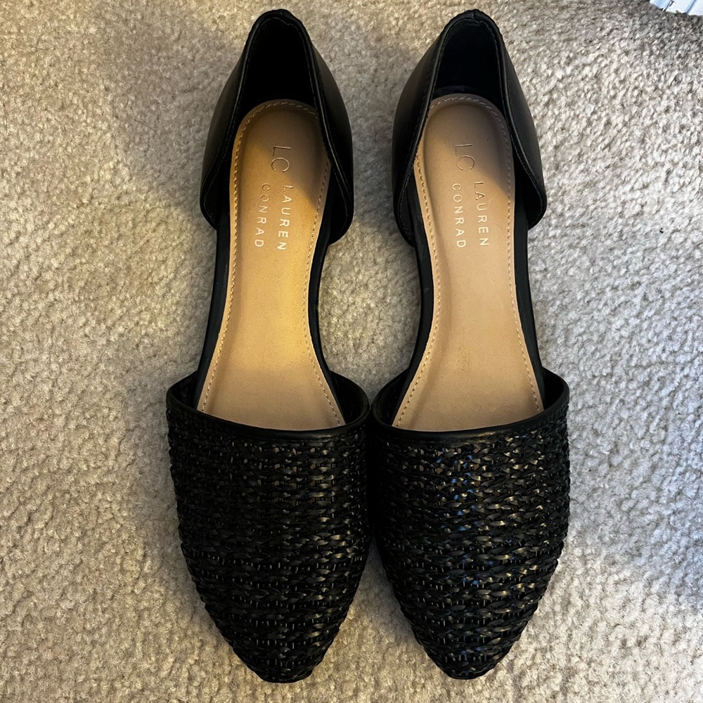 Brand new LC Lauren Conrad Black Flats Size 9
